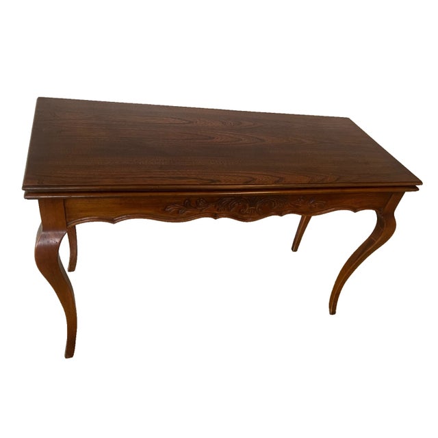 Vintage Expanding Extension Dining Table, Console With Five Leaves by Extensole For Sale - Image 4 of 16