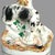 White Antique Pair of Polychromed Porcelain Spill Vases Child & Dog 1870 For Sale - Image 8 of 12