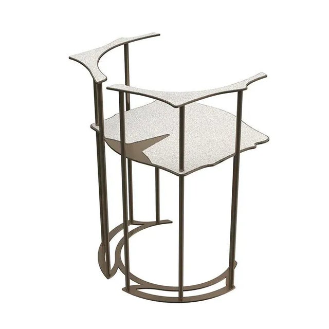 Contemporary Corky Chairs by William Mulas, Set of 4 For Sale - Image 3 of 5