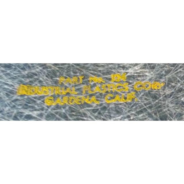 Mid-Century Modern 1950s Zenith Elephant Gray Fiberglass Bullet Planter With Iron Tripod Stand For Sale - Image 3 of 13