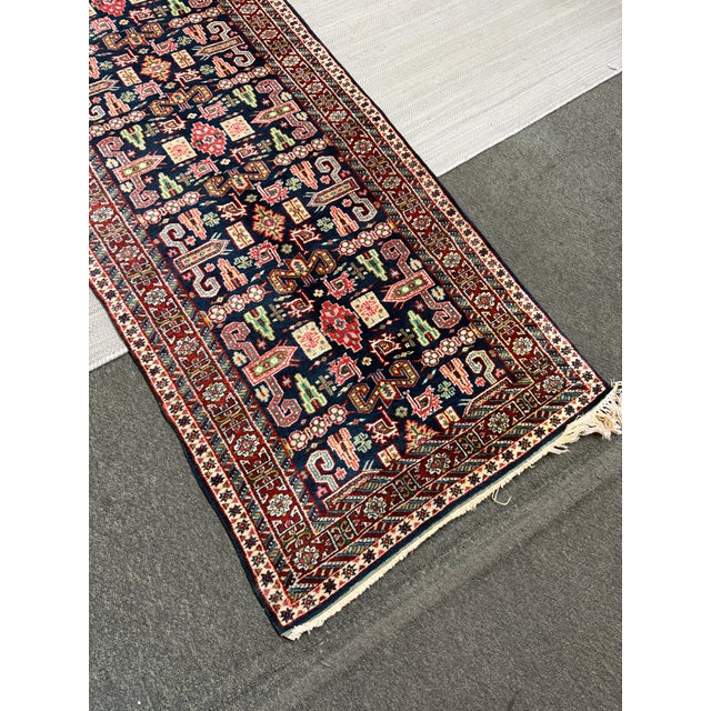 2ft 7in × 15ft Genuine Hand Woven Persian Kurdish Runner Rug For Sale - Image 4 of 12