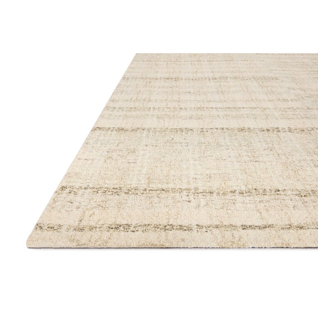 Transitional Chris Loves Julia x LoloiChris Natural / Sage 2'-6" x 9'-9" Runner Rug For Sale - Image 3 of 9