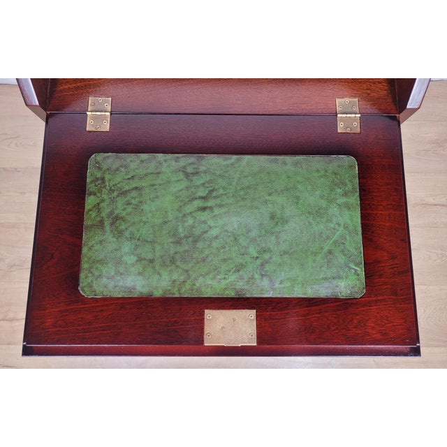 Brown Vintage Writing Bureau Desk from Ashmore Furniture, 1999 For Sale - Image 8 of 18