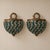 Add a charming touch of French-inspired elegance with this matching pair of petite wall sconces, featuring layers of blue...