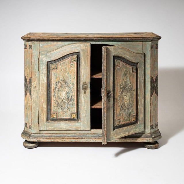 Baroque Baroque Hand-Painted Buffet, 1700s For Sale - Image 3 of 11