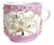 Antique German Porcelain Pink & Gilt Mustache Mug For Sale
