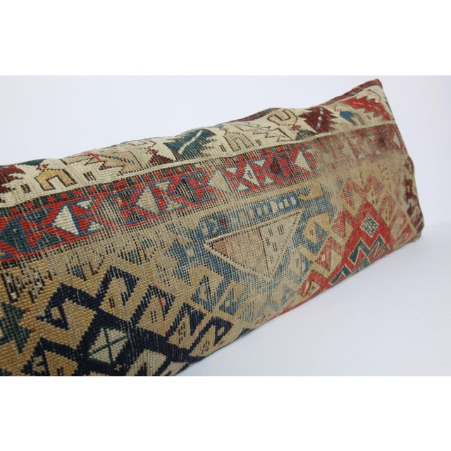 Antique Caucasian Home Decor Rug Pillow Cover -15'' X 47'' For Sale - Image 9 of 11
