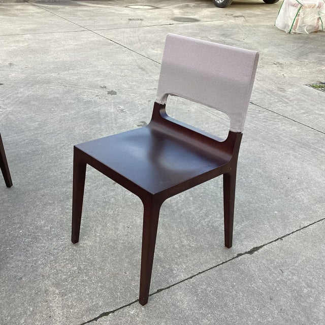 Wood Ligne Roset French Contemporary Chairs/Set of 6 For Sale - Image 7 of 8