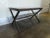 Late 20th Century Neoclassical Marble Top Iron Table With Brass Snake For Sale - Image 5 of 13