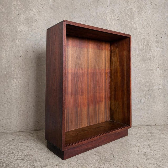 Mid-Century Handmade Teak Open Bookcase or Display Cabinet For Sale - Image 10 of 10