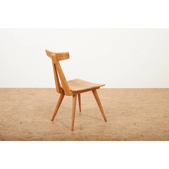 Modern Acacia Chair by Jacob Müller, 1956 For Sale - Image 6 of 12