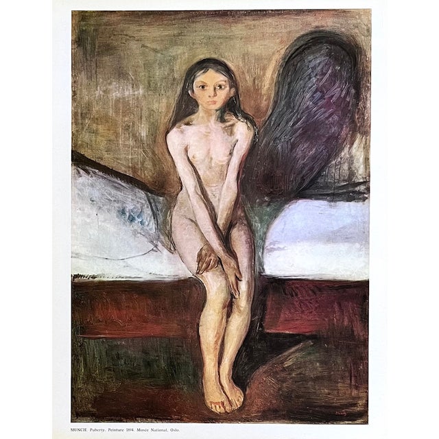 Artist: Edvard Munch Country: Norway Title: Puberty 1895 Medium: Offset Marks: Not signed, not numbered Paper: 12.50 x...