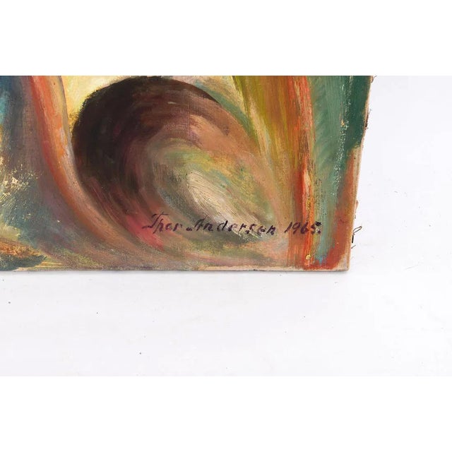 Abstract Modern Abstract Expressionist Painting Signed For Sale - Image 3 of 5