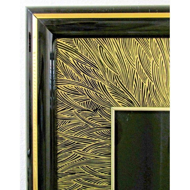 1960s 1960s Large Sebet Silverman Verre Églomisé Thai Dancer Gold Leaf Sculptural Wall Art For Sale - Image 5 of 11