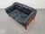 Mid-Century Modern Scandinavian Monte Carlo Sofa in Black Leather and Wood by Ingvar Stockum, 1965 For Sale - Image 10 of 18