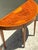 Vintage Regency Sunburst Burl Wood Demilune Tables - A Pair For Sale - Image 4 of 12