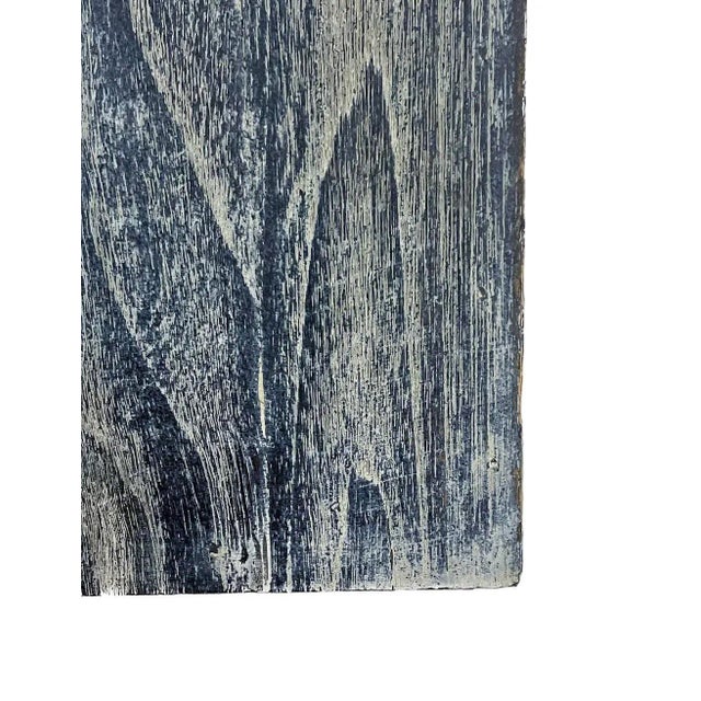 Late 20th Century Black & White Cerused Pyramid Side Table For Sale - Image 5 of 5