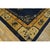 Textile 1920s Blue Navy Vase Floral Antique Chinese Peking Carpet 9'2" X 11'6" Rug For Sale - Image 7 of 10