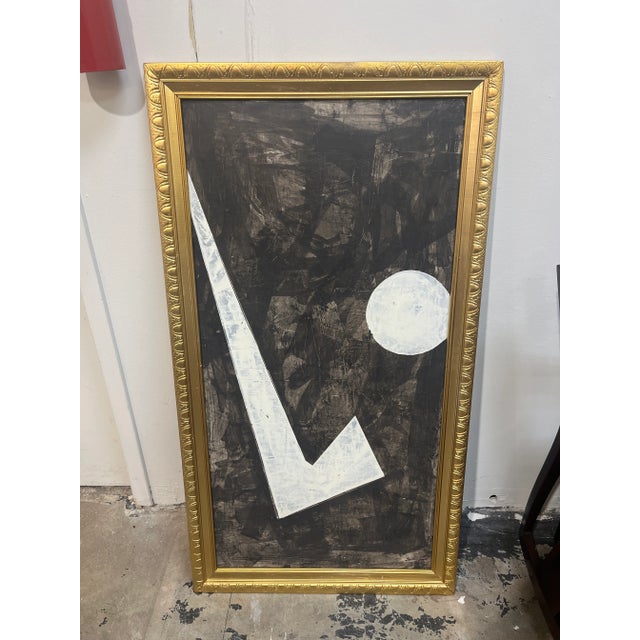 Paint Large Acrylic on Panel Modern Abstract Painting For Sale - Image 7 of 7