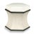 A hexagonal seat is raised on a hexagonal base with 65 graystone and 63 Charcoal accents. ** THIS OTTOMAN COMES IN COM...