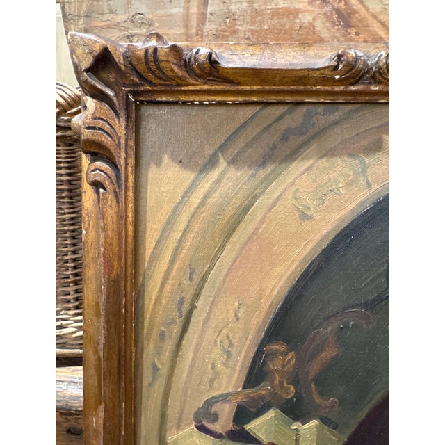 French French Oil on Board For Sale - Image 3 of 4