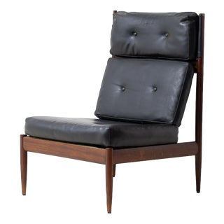 Slender Lounge Chair in Teak, Belgium, 1960s For Sale