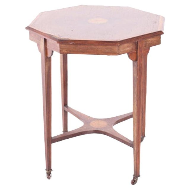 Antique English Rosewood Side Table For Sale - Image 4 of 4