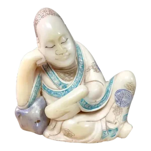 Carved Chinese Qing Soapstone Figure