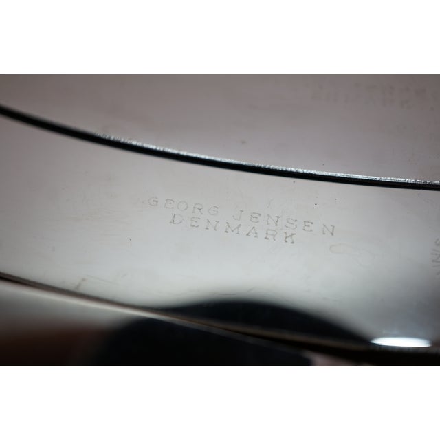 Metal Antique Danish Georg Jensen Acanthus Dronning Sterling Silver Dinner Knives 9" - 8 pcs For Sale - Image 7 of 10