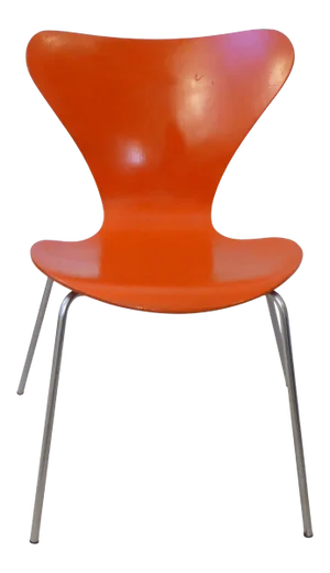 Vintage Fritz Hansen Danish Modern Orange Ant Chair