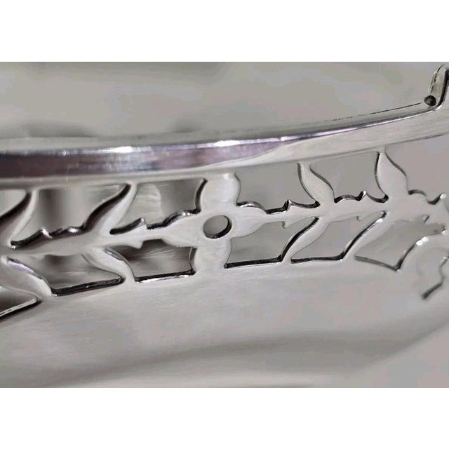 Antique Art Deco Sterling Silver Compotier from Adie Brothers, Birmingham, 1927 For Sale - Image 11 of 17