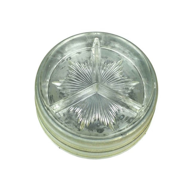 Mid 20th Century Victorian Large Round Musical Metal Box With Glass Insert For Sale - Image 6 of 11