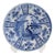 Dutch Delft Kraak Style Tin-glazed Earthenware Blue and White Peacock Plate For Sale