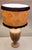 1970s Vintage Italian Table Lamp with Turned and Fluted Pink-Painted Maple Column and Fabric Shade from Lamplove, 1970s For Sale - Image 5 of 11