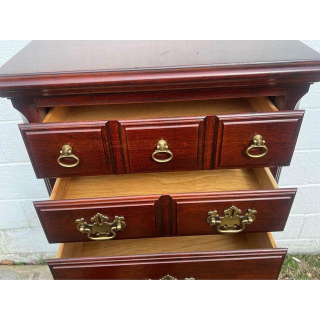 Brown Pennsylvania House Cherry Semainier Lingerie Bachelors Chest Dresser For Sale - Image 8 of 10