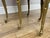 Metal Vintage French Nested Tables in Marble, Onyx, and Brass, Set of 3 For Sale - Image 7 of 18