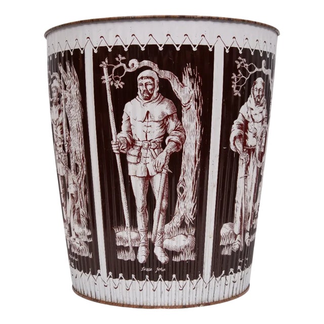 Robin Hood Metal Paper Basket, England, 1965 For Sale