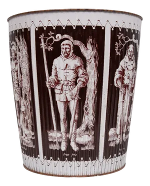 Robin Hood Metal Paper Basket, England, 1965