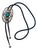 1960s Native American Turquoise Silver Bolo Tie For Sale