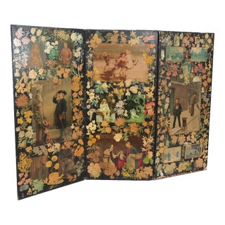 Napoleon III Screen in Canvas For Sale