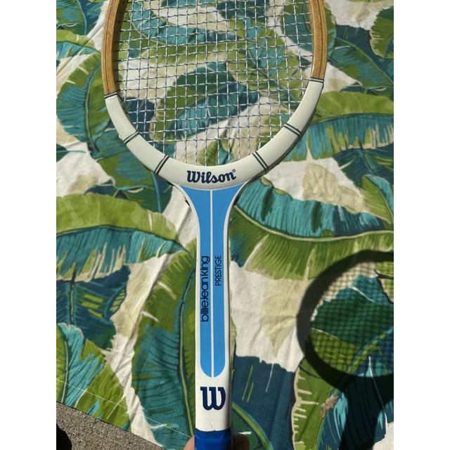 Collection of Vintage Wilson Wooden Tennis Rackets, Cover, and Guards For Sale In Atlanta - Image 6 of 7