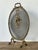 Metal Vintage Baroque Gilt Tipped Fire Screen For Sale - Image 7 of 9