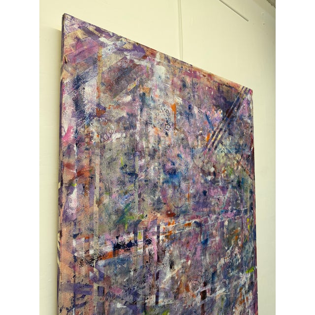 Helen Stein Large Scale Abstract Painting on Canvas- Unframed For Sale - Image 12 of 12