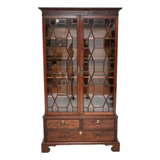 Antique Georgian Bookcase, 1800s For Sale