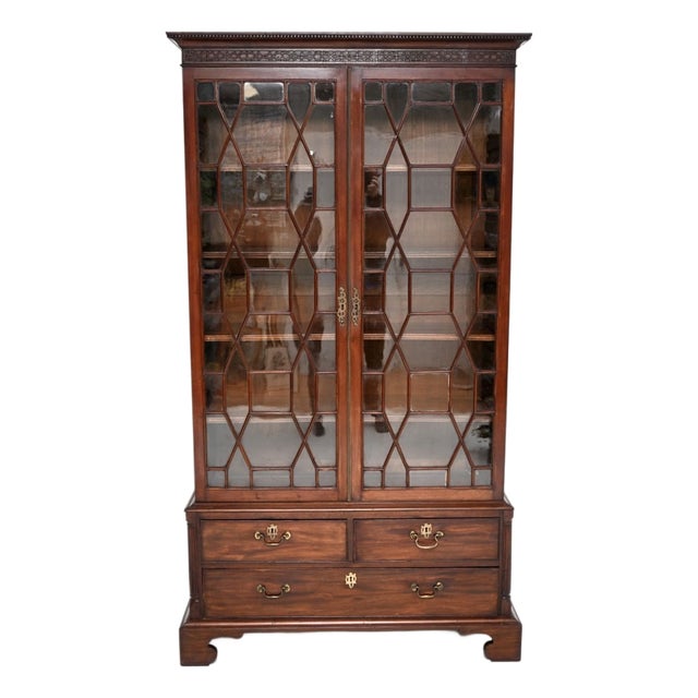 Antique Georgian Bookcase, 1800s For Sale