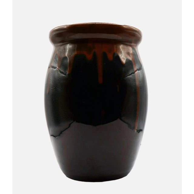 Bulbous Vase with Gradient Glaze, 1920s For Sale - Image 4 of 6
