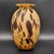 Amber Vintage Murano Style Iitalian HandBlown Tortoise Shell Satin Art Glass Vase For Sale - Image 8 of 11