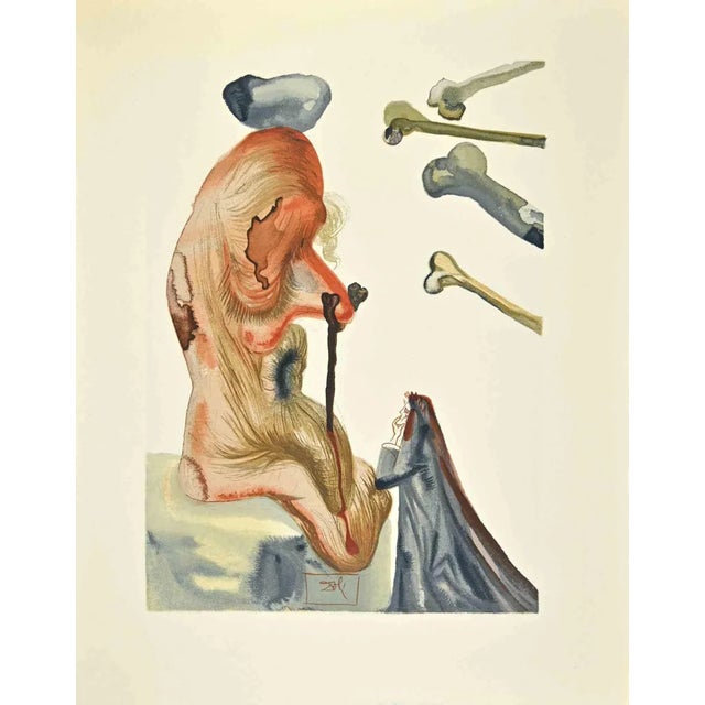 Salvador Dali, The Fraudulent, Woodcut Print, 1963 For Sale - Image 4 of 4
