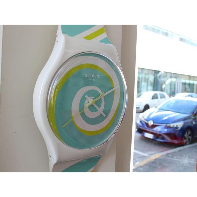 Maxi Spiral Wall Clock from Swatch, 1980 For Sale - Image 3 of 11