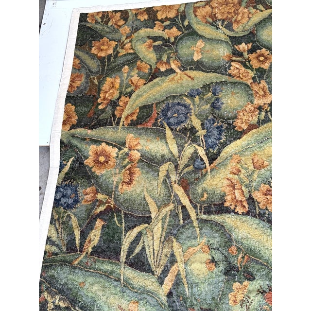 Arts & Crafts/ William Morris Style Verdure Tapestry Birds, Butterflies Foliage For Sale - Image 14 of 16
